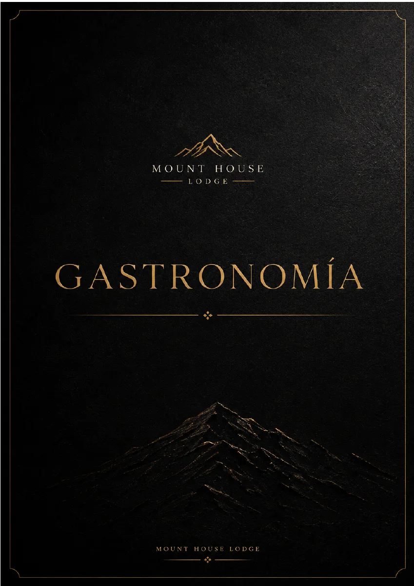 Portada de la carta gastronómica de Mount House
